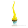 Yellow &amp; Blue Glass Craft Art Glass Vases For Interior Decoration